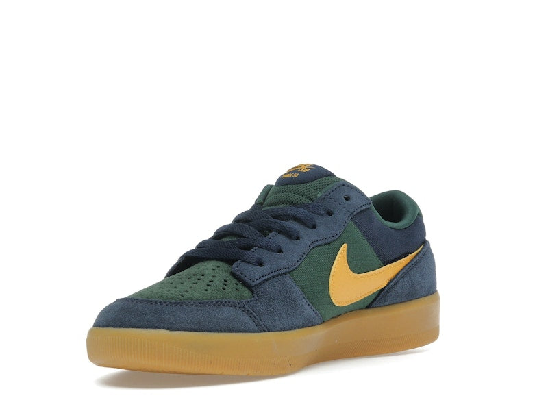 Nike SB Force 58 Midnight Navy Fir Gum Light Brown University Gold