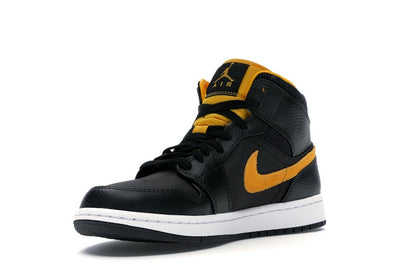 Jordan 1 Mid Black University Gold