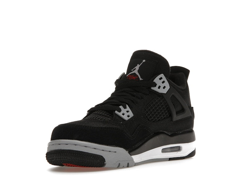 Jordan 4 Retro Black Canvas (GS)
