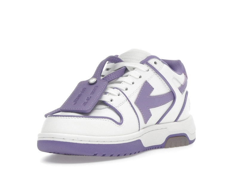 OFF-WHITE Out Of Office OOO Low Tops Outlined White Lilac Purple (Women's)