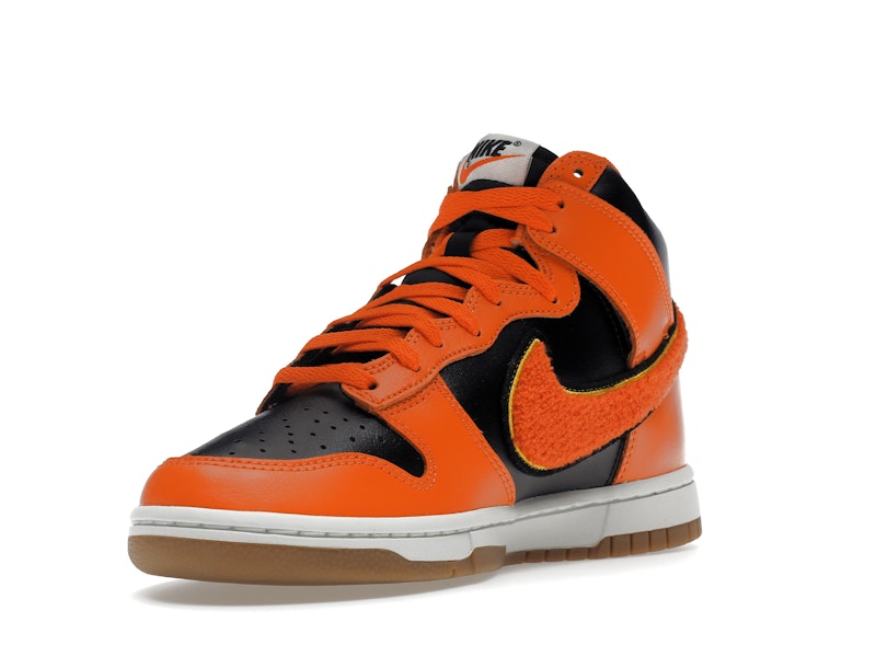 Nike Dunk High Retro Chenille Swoosh Safety Orange