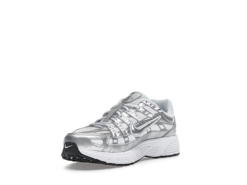 Nike P-6000 White Metallic Silver (GS)