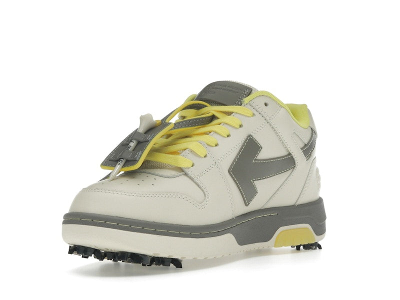 OFF-WHITE Out Of Office OOO Low Tops Golf Paris Hilinski Gray Yellow