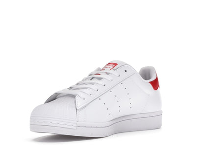 adidas Superstan White Scarlet
