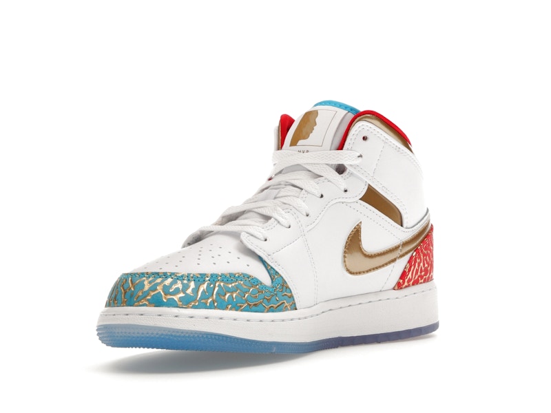 Jordan 1 Mid Sneaker School NC to Chicago (GS)
