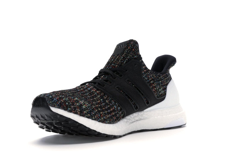 adidas Ultra Boost 4.0 Black Multi-Color White Heel Cage