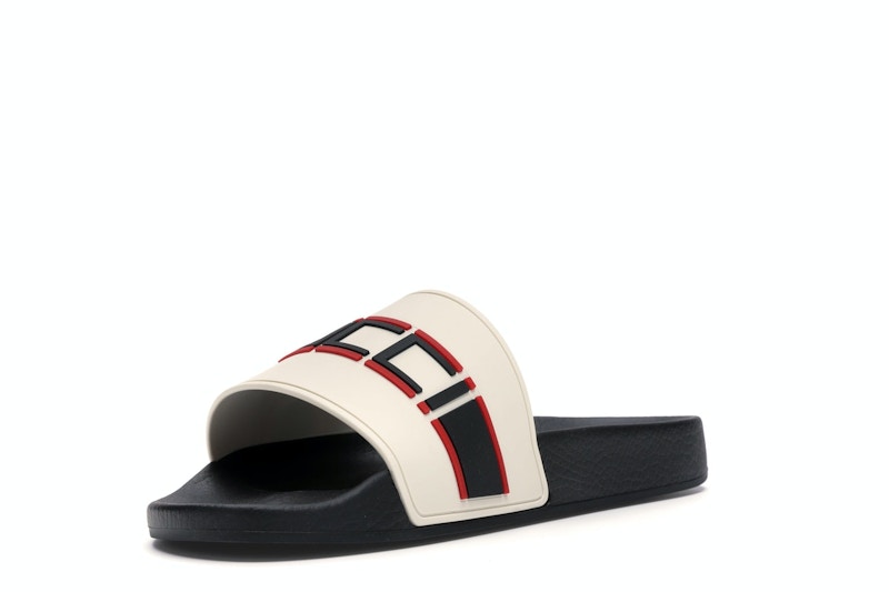 Gucci Stripe Slide White
