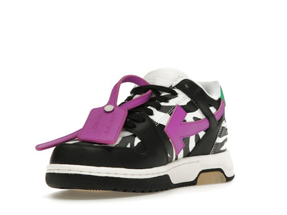OFF-WHITE Out Of Office OOO Low Tops Zebra Pink (Women's)