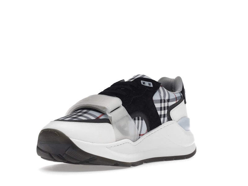 Burberry Ramsey Haymarket Check Print Light Blue White Black