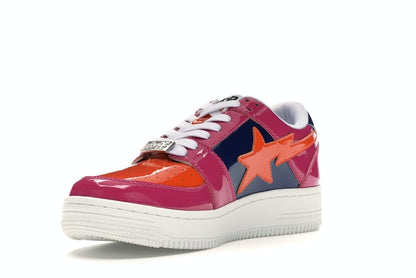 A Bathing Ape Bape Sta Low Color Block Pink Orange Navy