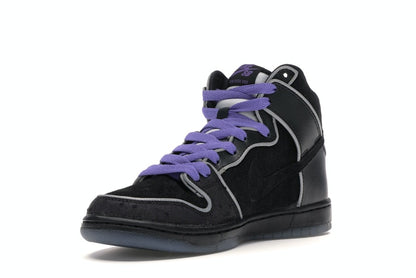 Nike SB Dunk High Black Purple Box