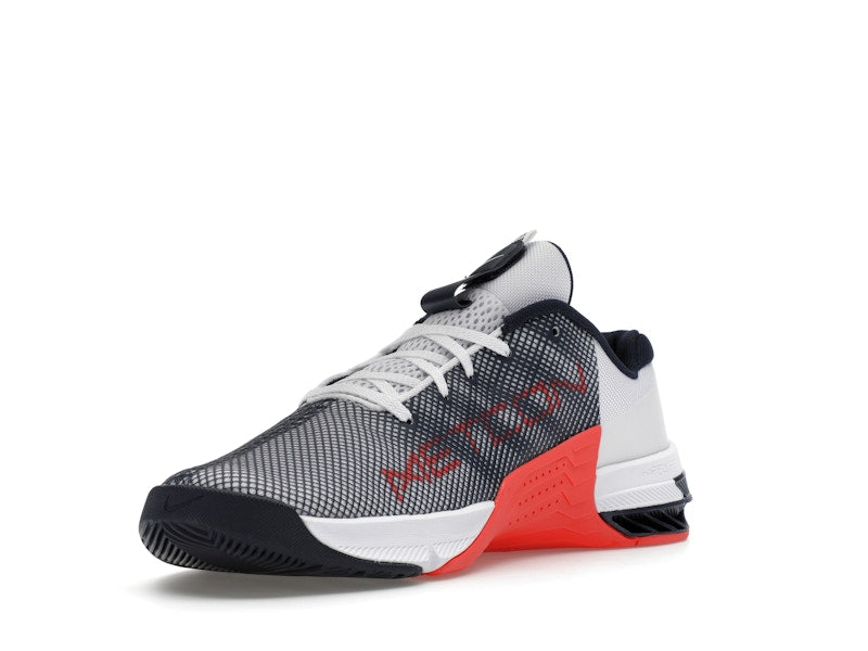 Nike Metcon 8 White Crimson Obsidian