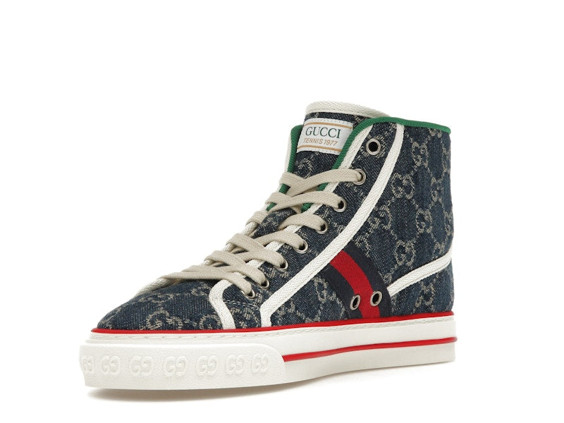 Gucci Tennis 1977 High Top Denim GG Print (Women's)