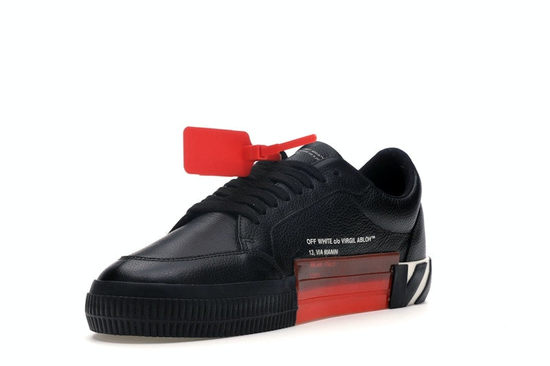 OFF-WHITE Vulc Low Black Leather FW19