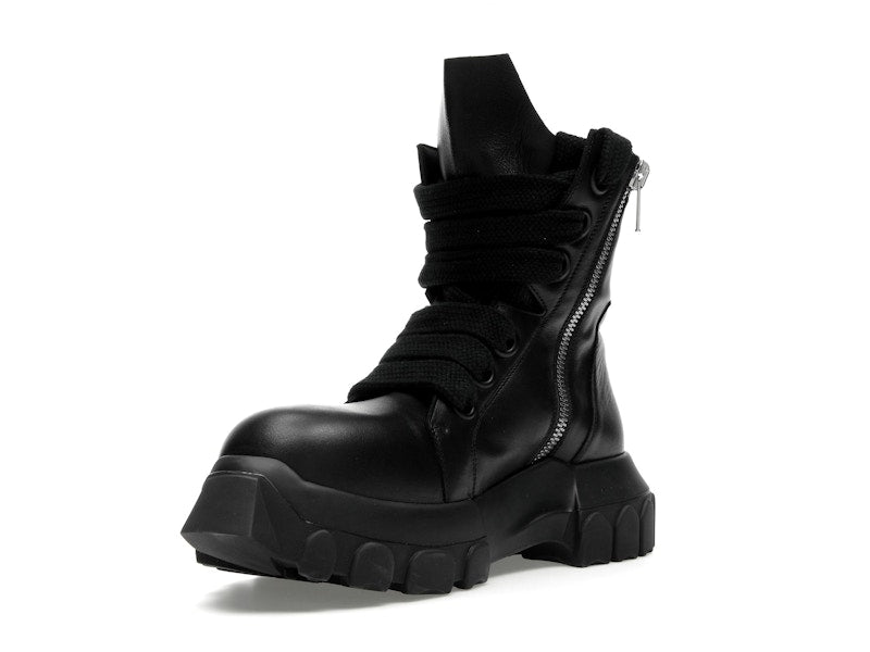 Rick Owens Lido Jumbo Laced Bozo Tractor Black