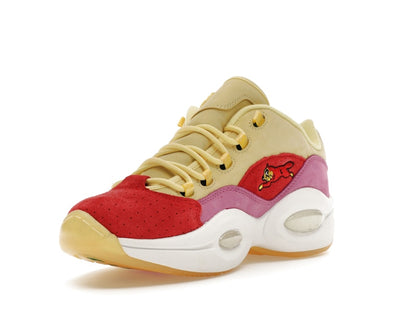 Reebok Question Low BBC Ice Cream Running Dog Yellow Red