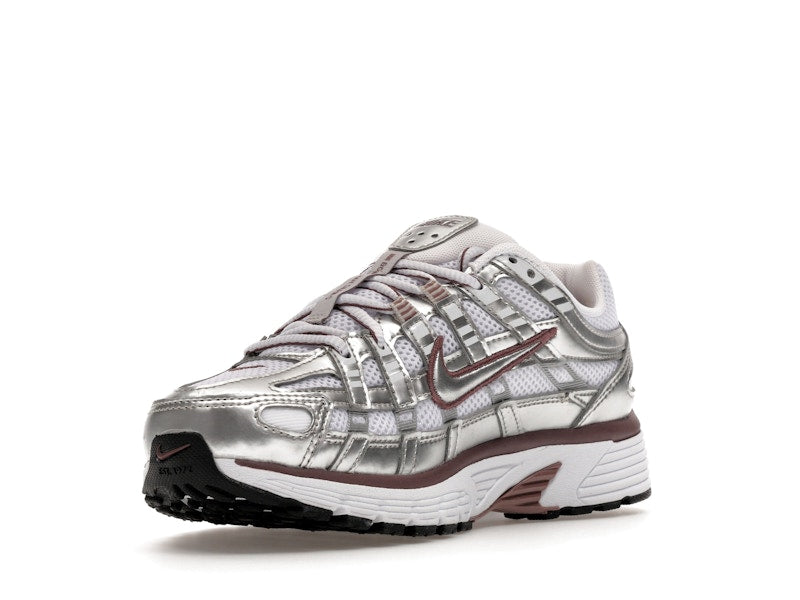 Nike P-6000 White Metallic Silver Tattoo (Women's)