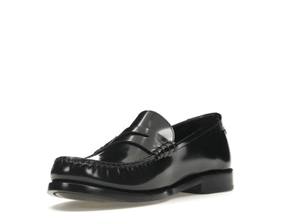 Saint Laurent Le Loafer Penny Slippers Black Leather