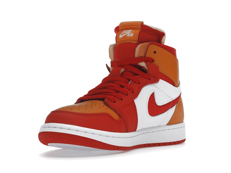 Jordan 1 High Zoom Air CMFT Fire Red Hot Curry (Women's)