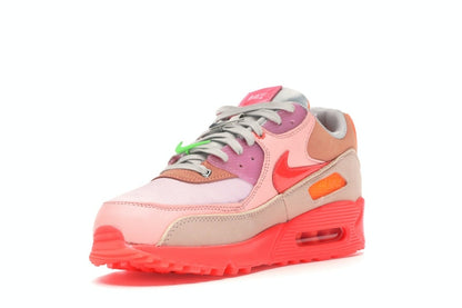 Nike Air Max 90 PRM Platinum Crimson/Bright Purple (Women's)