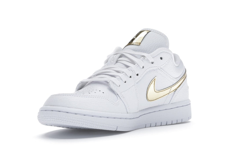 Jordan 1 Low White Metallic Gold (Women's)
