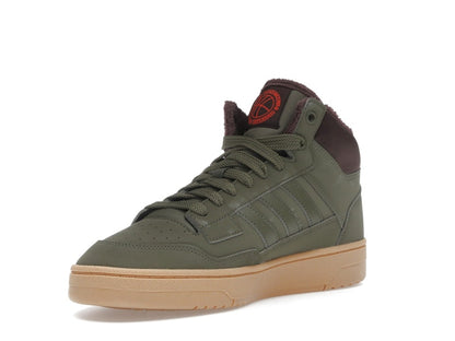 adidas Rapid Court Mid Winterized Olive Strata Shadow Brown Gum