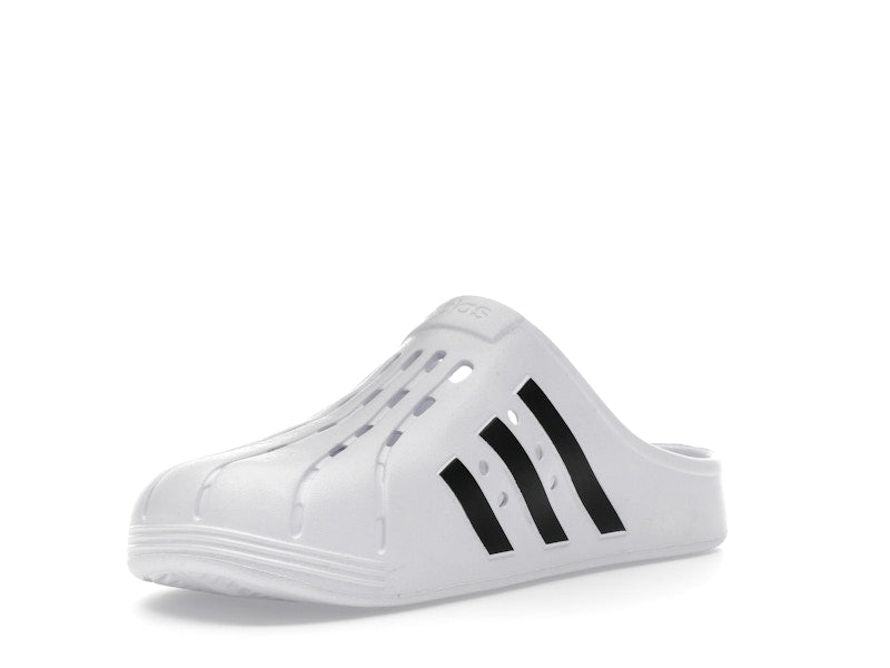 adidas Adilette Clog White Black