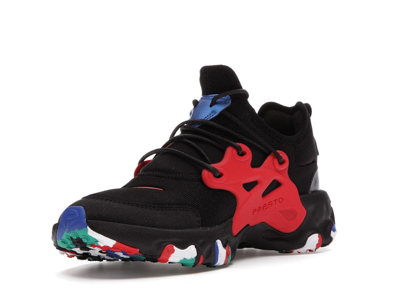Nike React Presto Black Red Multicolor (GS)