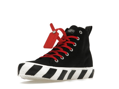 OFF-WHITE Vulcanized Hi Black Red Canvas
