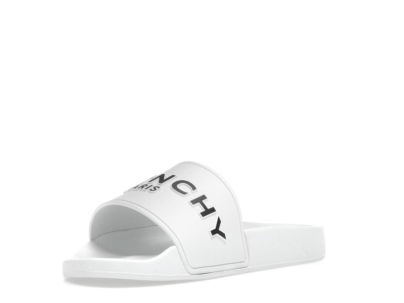 Givenchy Paris Flat Sandals White Black