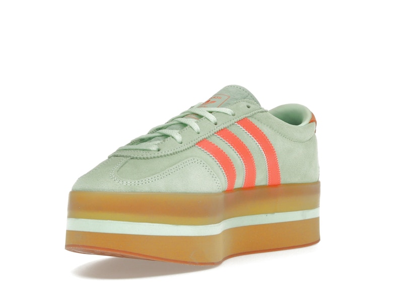 adidas Gazelle Stack Semi Green Spark Solar Orange Gum (Women's)