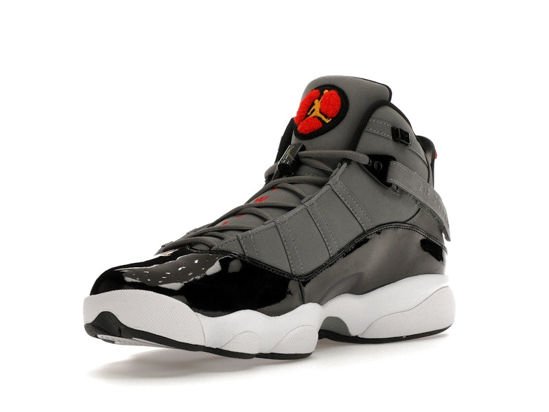 Jordan 6 Rings Smoke Grey Black Red Gold