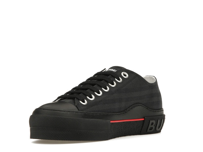 Burberry Vintage Check Canvas Low-Top Sneaker Dark Charcoal