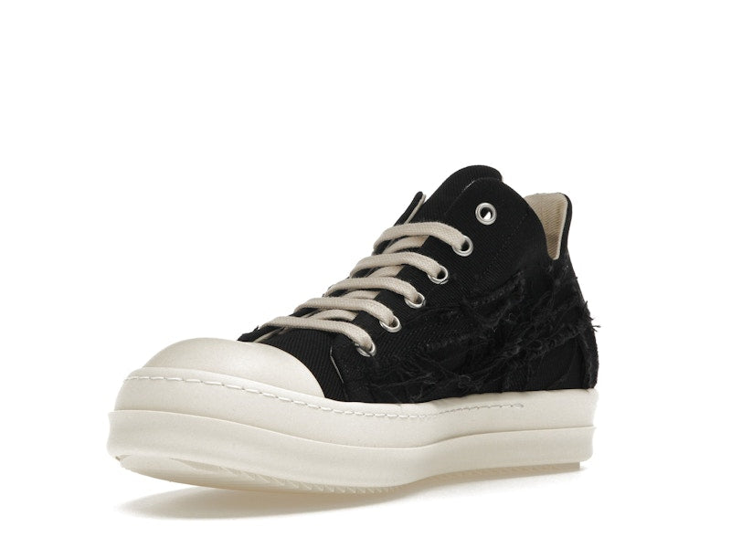 Rick Owens DRKSHDW Slashed Low Sneaks Black Milk