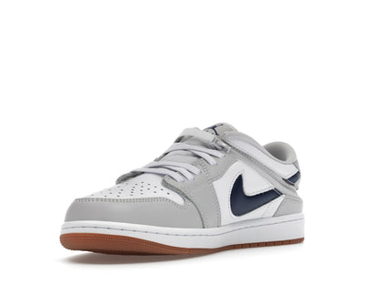 Jordan 1 Low EasyOn White Neutral Grey Gum Midnight Navy