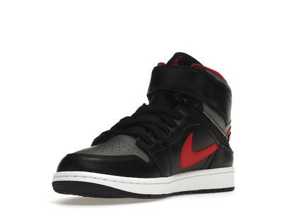 Jordan 1 High FlyEase Black Gym Red Smoke Grey