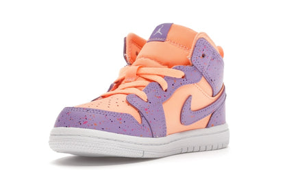 Jordan 1 Mid Paint Splatter Orange Purple (TD)