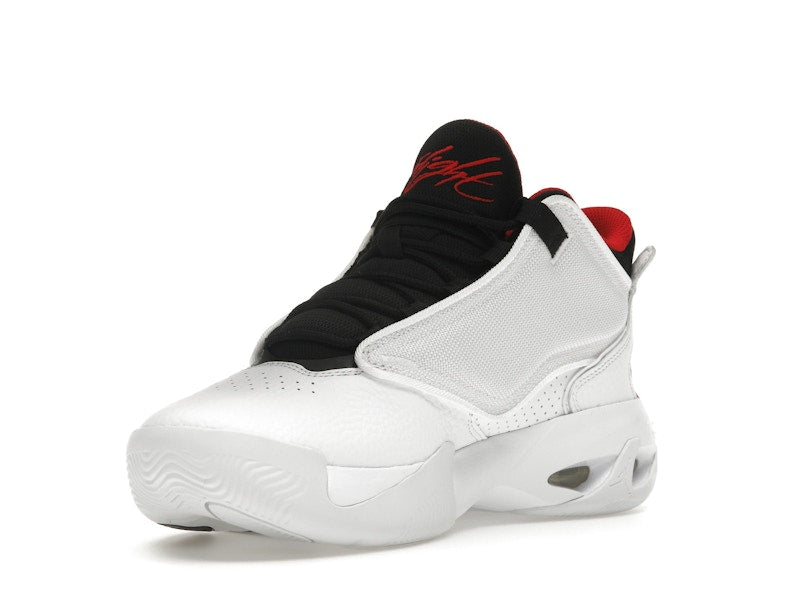Jordan Max Aura 4 White Black University Red
