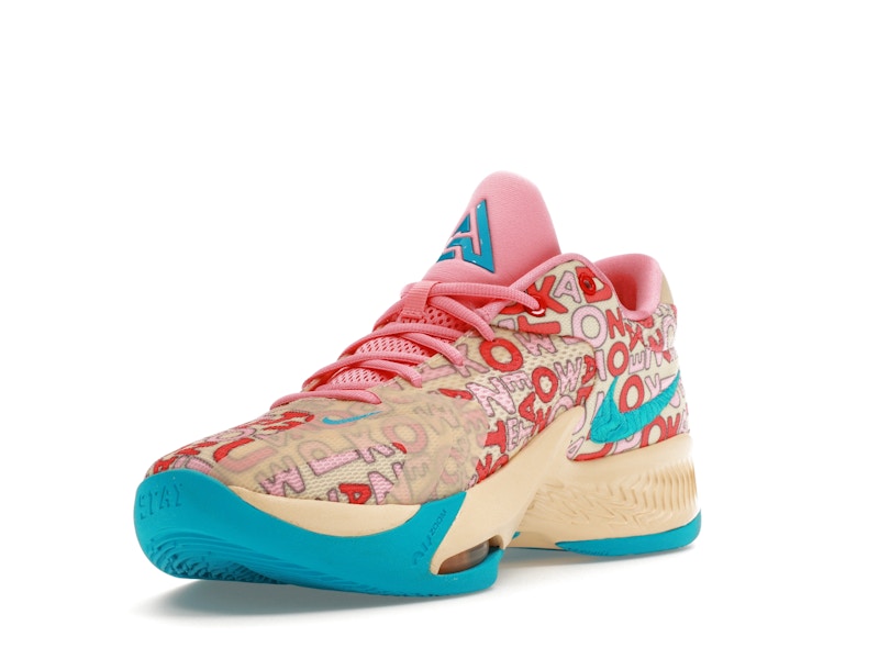 Nike Zoom Freak 4 Letter Bros Vanilla Lightning
