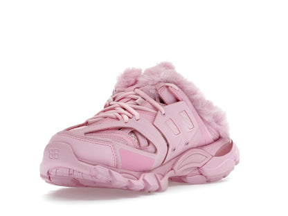 Balenciaga Track Mule Pink Faux Fur (Women's)