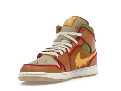 Jordan 1 Mid SE Cheeseburger