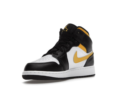 Jordan 1 Mid White Pollen Black (GS)