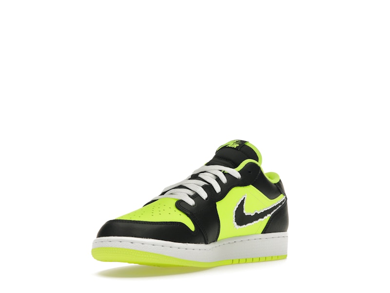 Jordan 1 Low SE Black Cat Volt (GS)