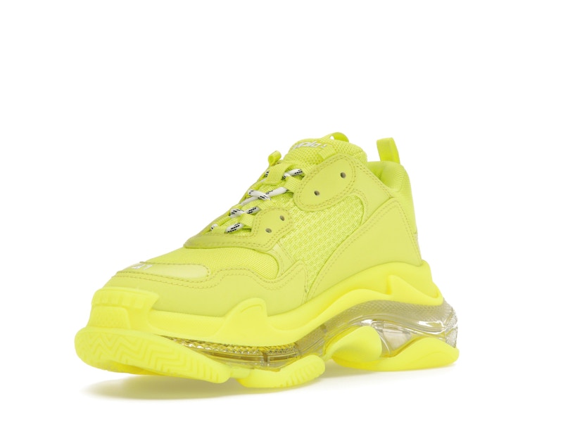 Balenciaga Triple S Clear Sole Fluo Yellow White (Women's)