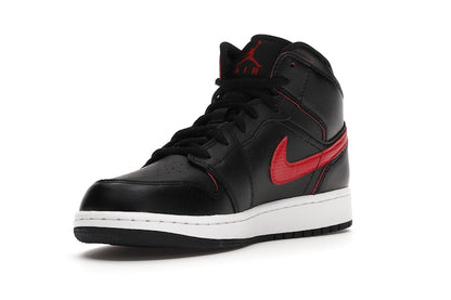Jordan 1 Retro Mid Black Gym Red (GS)