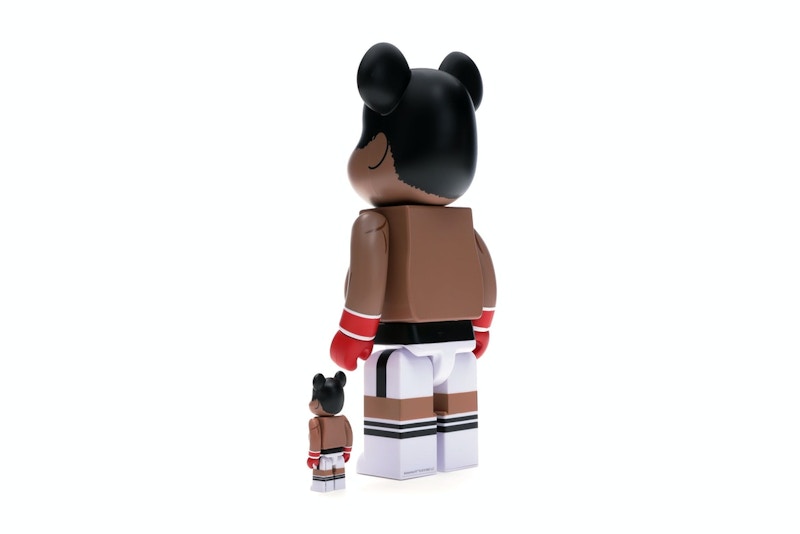 Bearbrick Muhammad Ali 100% & 400% Set Brown