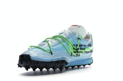 Nike Waffle Racer Off-White Vivid Sky (Women's)