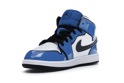 Jordan 1 Mid Signal Blue (PS)
