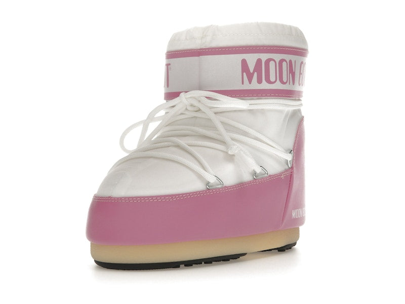 Moon Boot Icon Nylon Low Boot Pink White