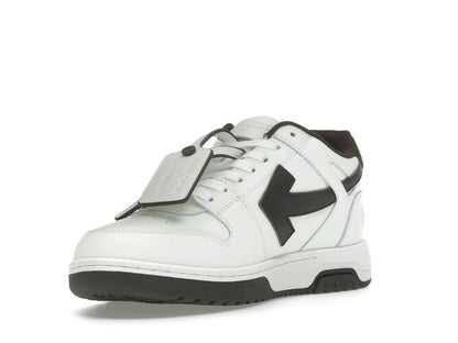 OFF-WHITE Out Of Office OOO Low Tops White Brown